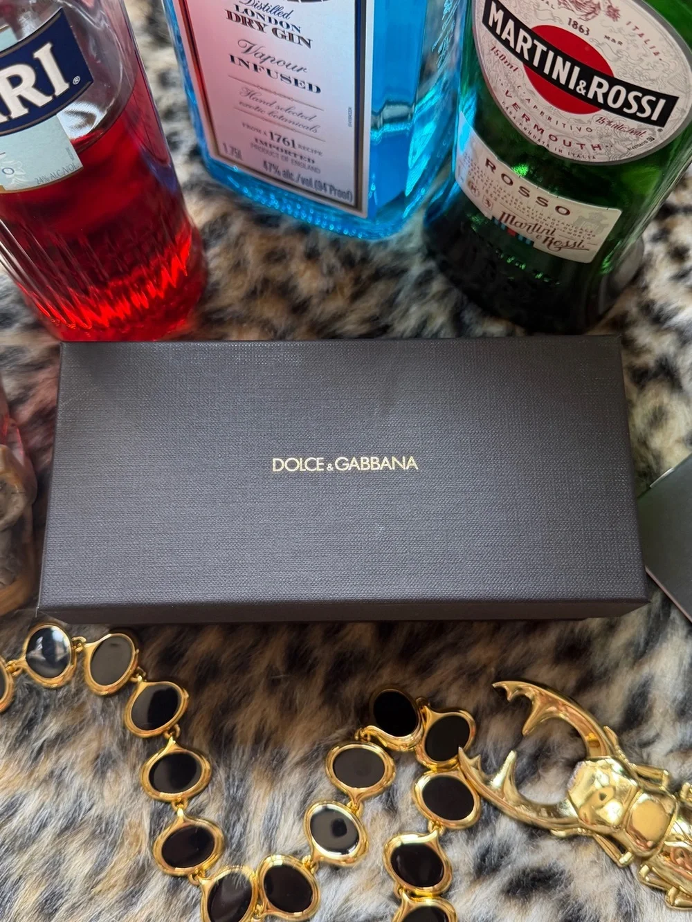 ♥️ Dolce & Gabbana Black Men's Rectangular Optical Storage Box